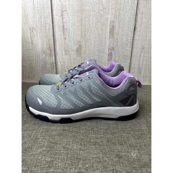 Nautilus Womens Size 10 D Gray & Lavender Athletic Safety Shoes Slip Resistant - Picture 4 of 9